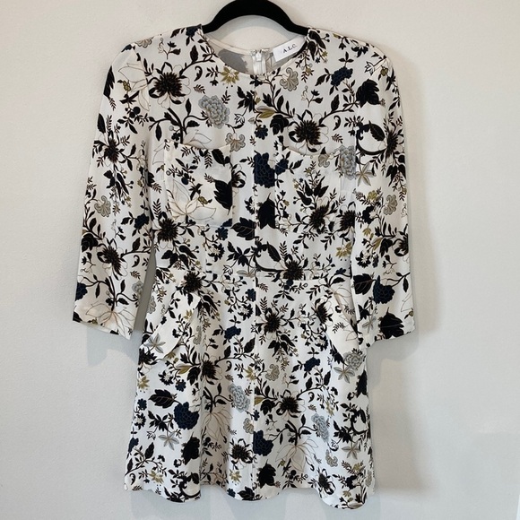 NWOT A.L.C Terry Silk Dress - Picture 3 of 8